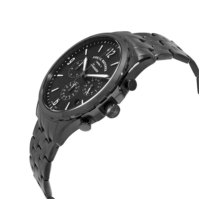 Fossil Forrester Chronograph Black Dial Quartz Men's Watch | FS5606